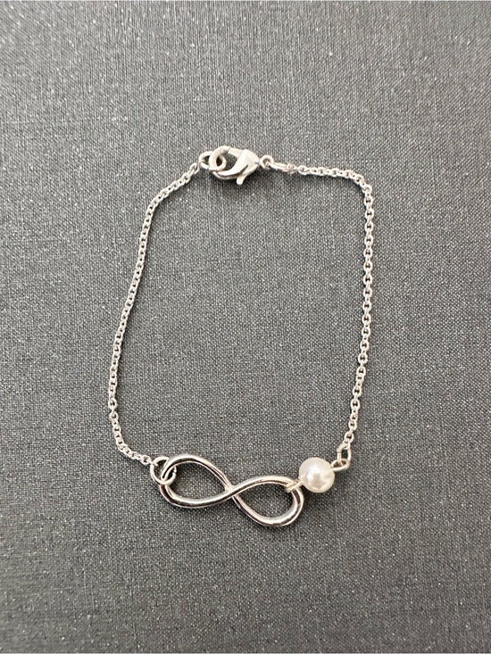 Jewelry - Silver Infinity Pearl Bracelet